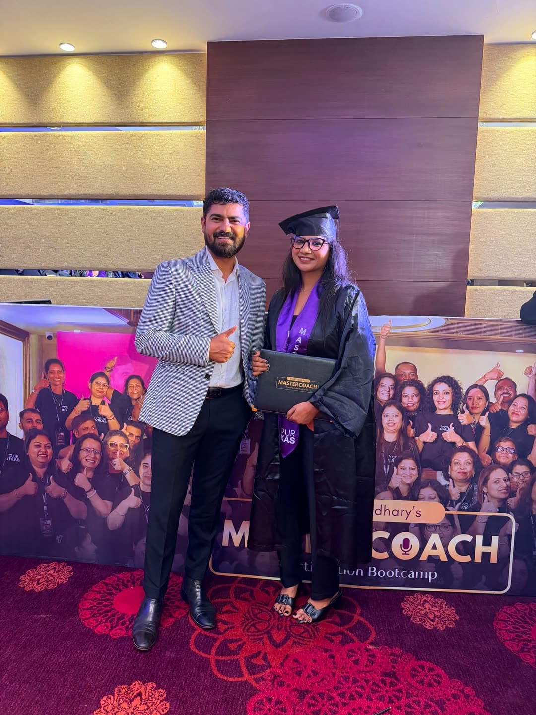 Priya Ashok at her coach certification ceremony